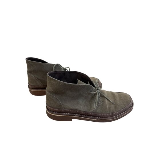 Mens Clarks Desert Suede green Chukka ankle boots 10M SKU 7716 - Picture 4 of 9